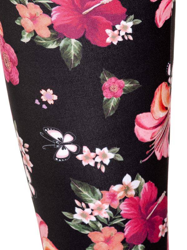 Nastrovje Potsdam Pussy Deluxe Hawaii Damen Leggings schwarz allover Angebote