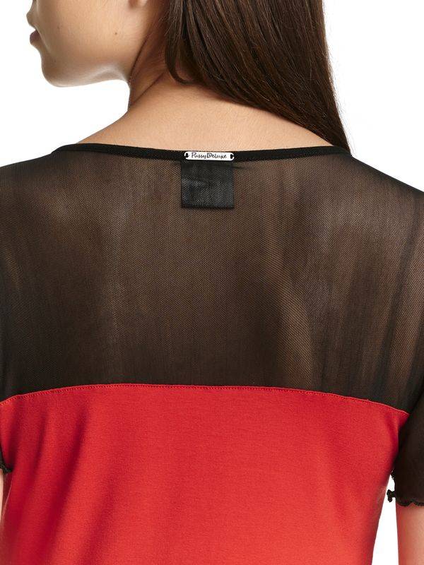 Nastrovje Potsdam Pussy Deluxe Red Lovley Chic Damen T-Shirt rot Hotsell