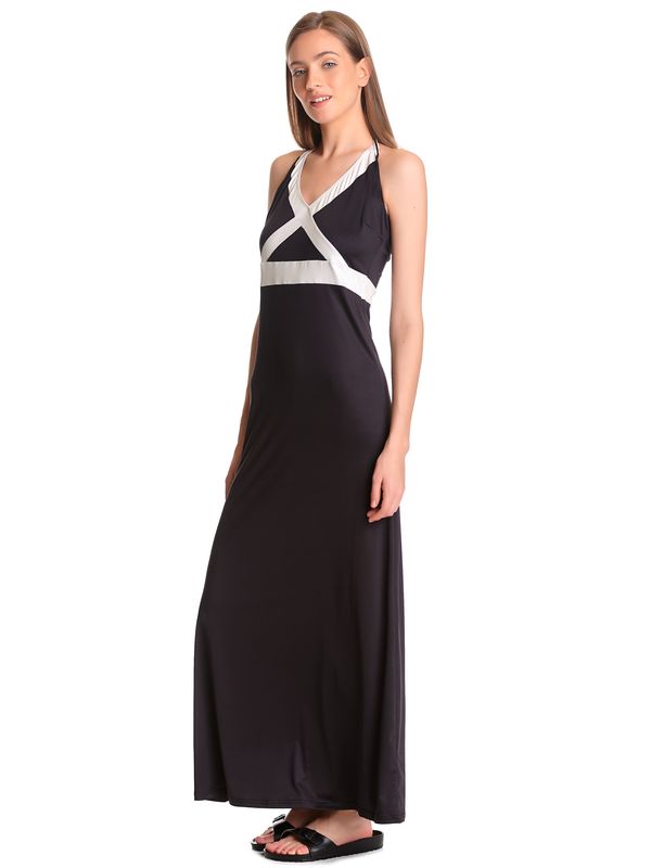 Nastrovje Potsdam Pussy Deluxe Criss Cross Damen Strandkleid schwarz/weiß Schlussverkauf