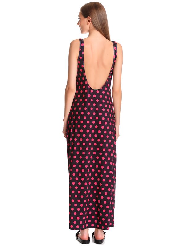 Nastrovje Potsdam Pussy Deluxe Classic Pink Dotties Damen Strandkleid schwarz allover Fabrikverkauf