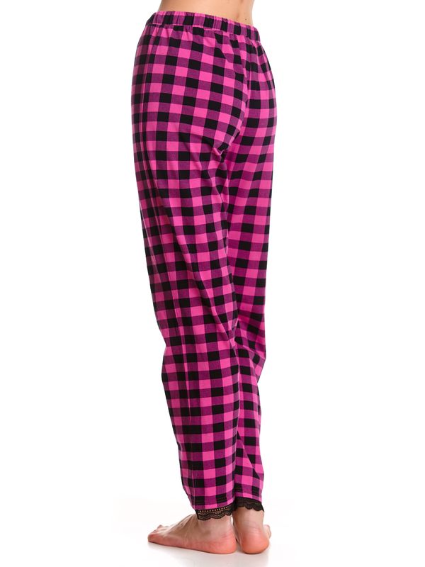 Nastrovje Potsdam Pussy Deluxe Pink Checkered Damen Schlafhose schwarz/lightpink Meist gekauft