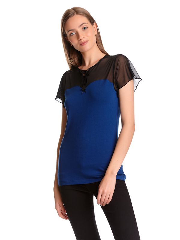 Nastrovje Potsdam Pussy Deluxe Blue Lovely Chic Damen T-Shirt blau Kostenloser Versand