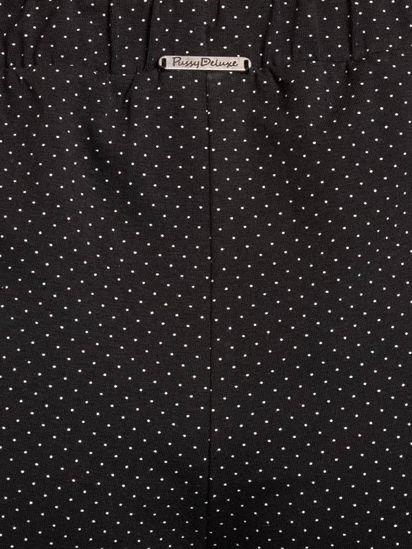 Nastrovje Potsdam Pussy Deluxe Dotties Damen Schlafhose schwarz allover Fabrikpreis