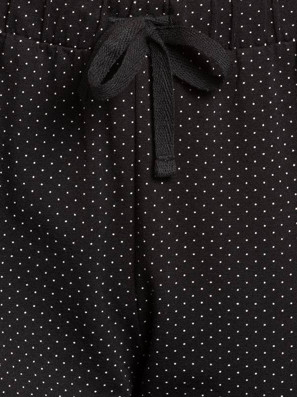 Nastrovje Potsdam Pussy Deluxe Dotties Damen Schlafhose schwarz allover Fabrikpreis