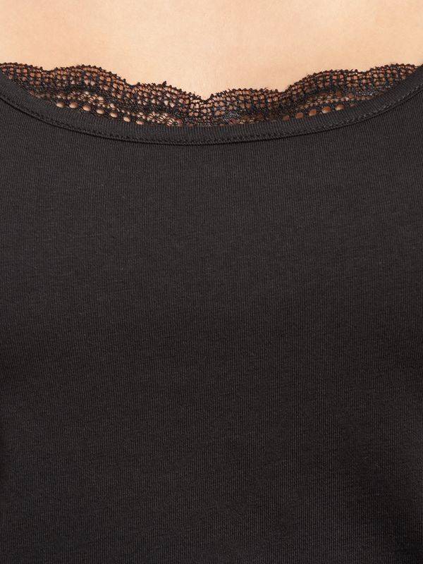 Nastrovje Potsdam Pussy Deluxe Dotties Damen Pyjama schwarz allover Sonderangebot