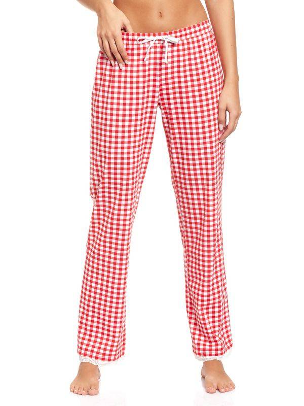 Nastrovje Potsdam Pussy Deluxe Red Plaid Damen Schlafhose rot allover Rabatt