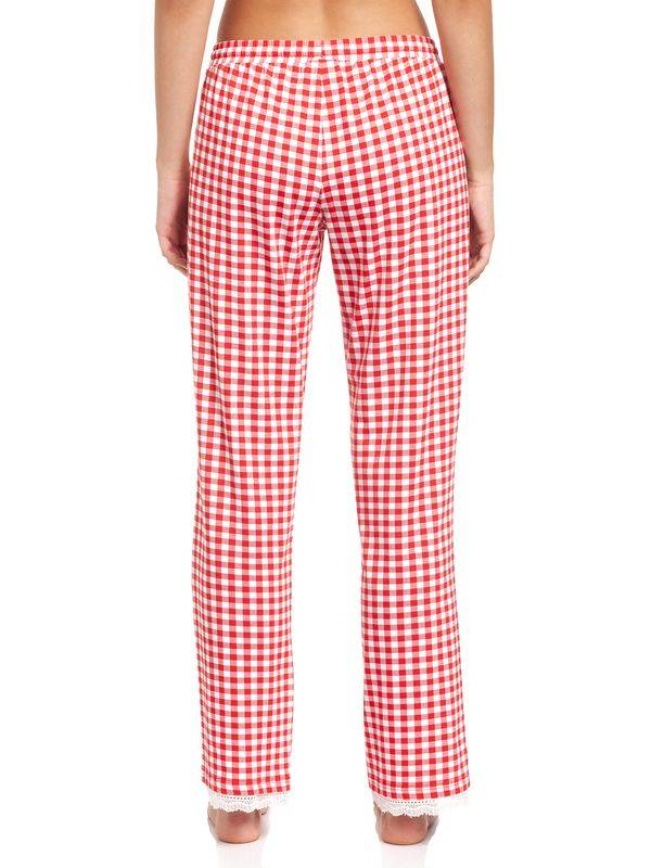 Nastrovje Potsdam Pussy Deluxe Red Plaid Damen Schlafhose rot allover Rabatt