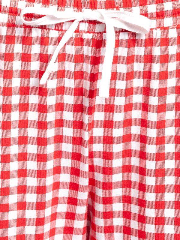 Nastrovje Potsdam Pussy Deluxe Red Plaid Damen Schlafhose rot allover Rabatt