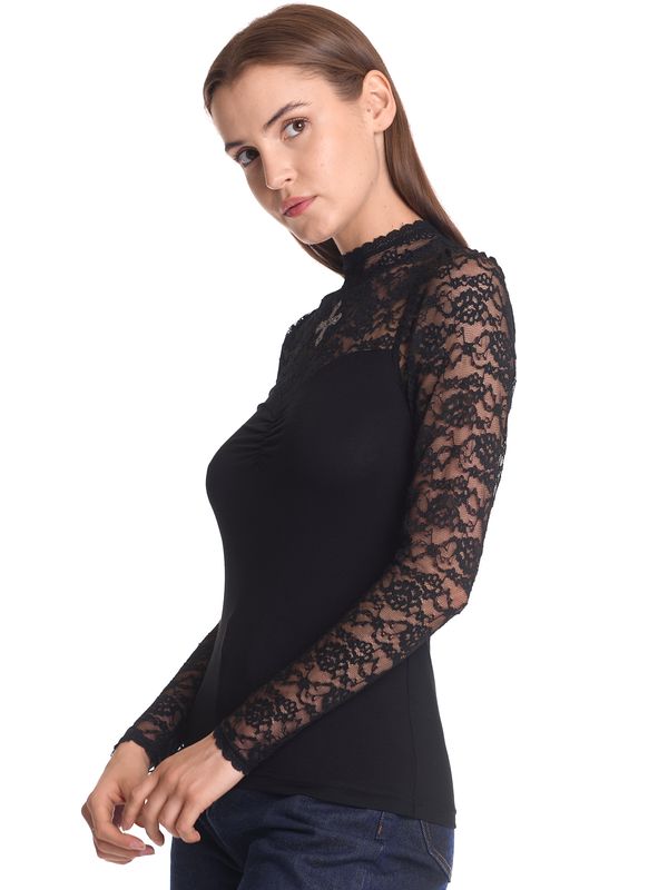 Nastrovje Potsdam Vive Maria Lace Vamp Damen Spitzenshirt schwarz Wochenangebot