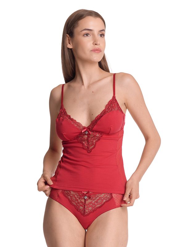 Nastrovje Potsdam Vive Maria Red Boudoir Damen Wäscheset: Top mit Panty rot Zeitbegrenzte Promotion
