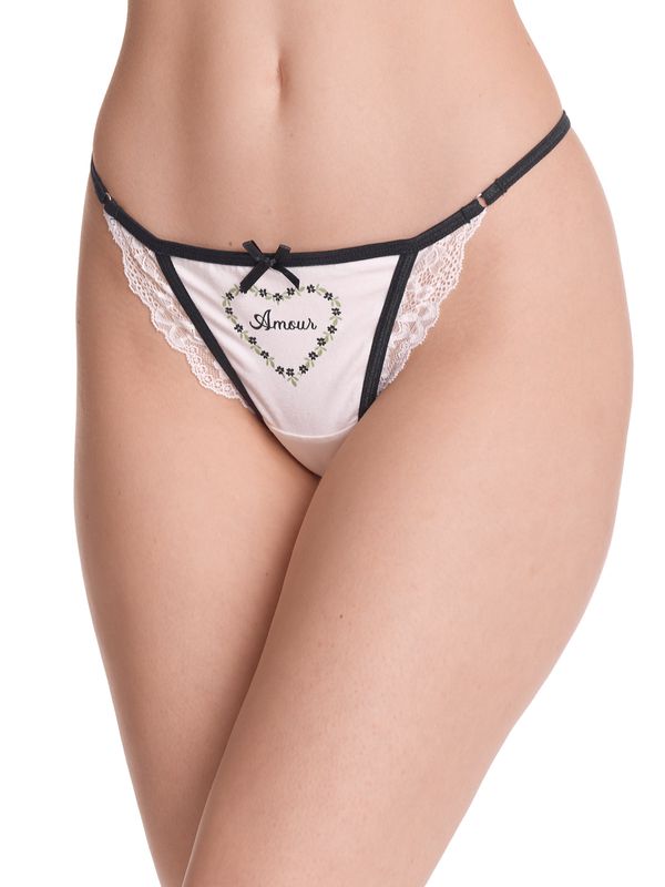 Nastrovje Potsdam Vive Maria Princess Love Damen Stringtanga-Set creme/schwarz Bis zu 60% Rabatt