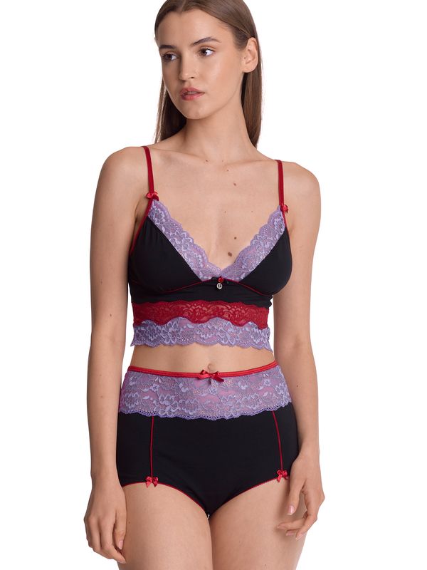 Nastrovje Potsdam Vive Maria Lavender Love Damen Wäscheset: Top mit Panty lilac/black Bis zu 65% Rabatt