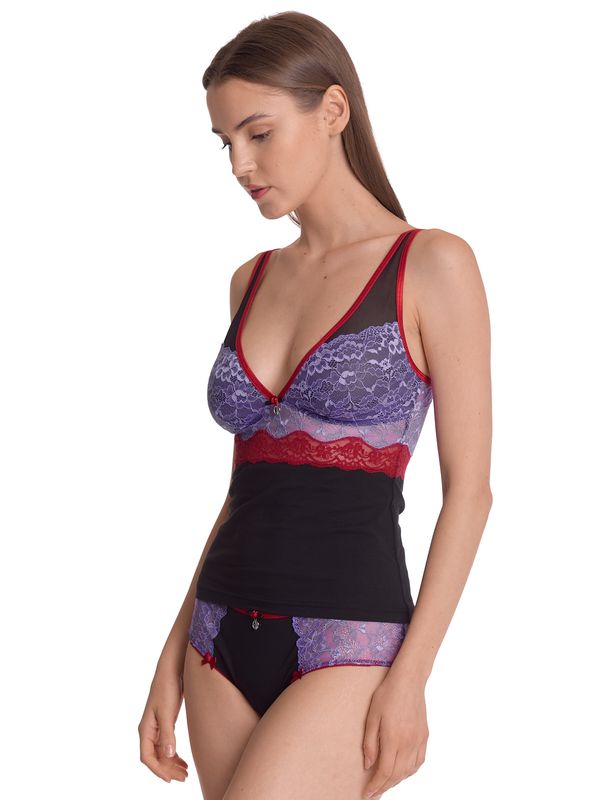 Nastrovje Potsdam Vive Maria Lavender Kiss Damen Wäscheset: Top mit Panty lilac/black Nur für heute