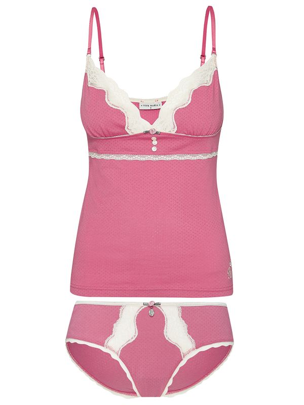 Nastrovje Potsdam Vive Maria Pink Princess Damen Wäscheset: Top mit Panty pink Vierteljährliche Förderung