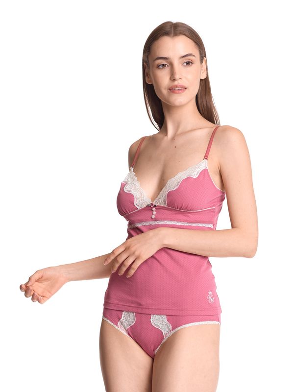 Nastrovje Potsdam Vive Maria Pink Princess Damen Wäscheset: Top mit Panty pink Vierteljährliche Förderung