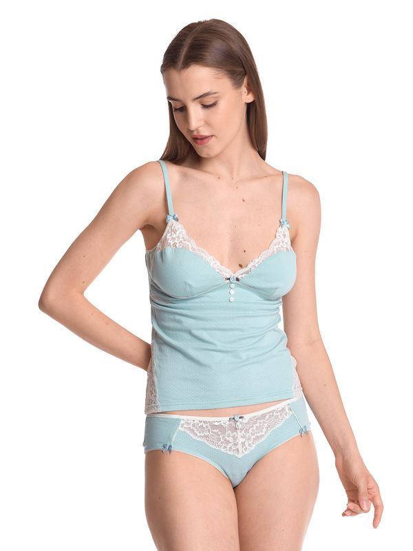 Nastrovje Potsdam Vive Maria My Nostalgia Damen Wäscheset: Top mit Panty blau Bis zu 55% Rabatt