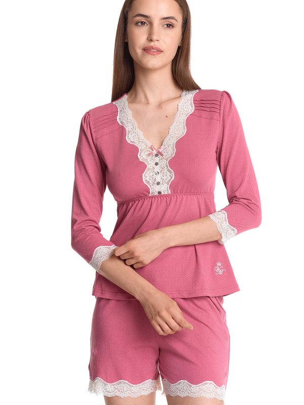 Nastrovje Potsdam Vive Maria Pink Princess Damen Pyjama pink Nur noch ein Tag übrig