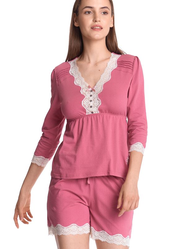 Nastrovje Potsdam Vive Maria Pink Princess Damen Pyjama pink Nur noch ein Tag übrig