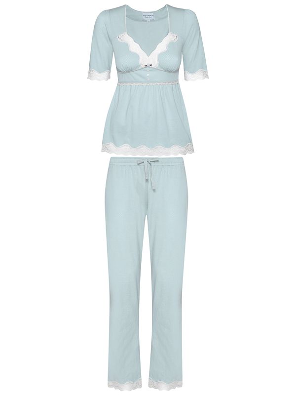 Nastrovje Potsdam Vive Maria My Nostalgia Damen Pyjama blau Kostenloser Versand international