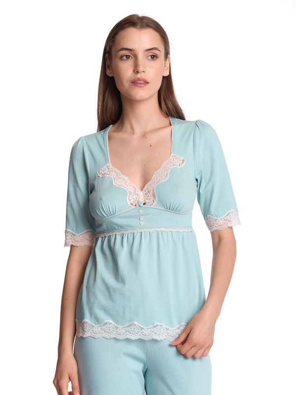 Nastrovje Potsdam Vive Maria My Nostalgia Damen Pyjama blau Kostenloser Versand international
