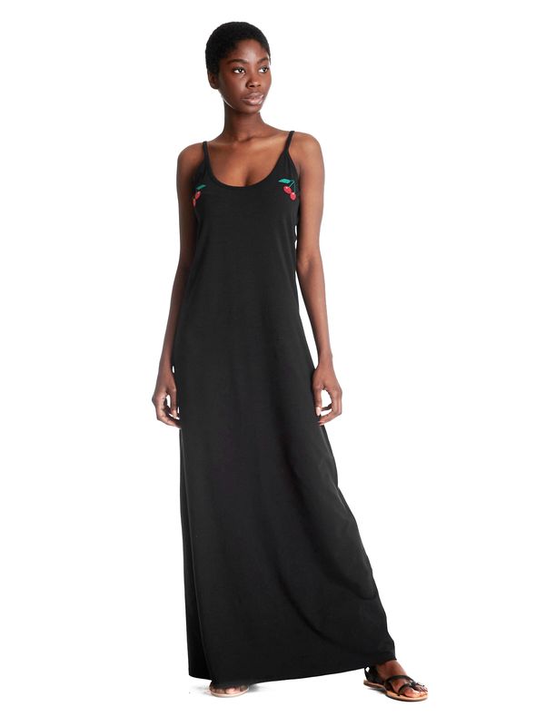 Nastrovje Potsdam Pussy Deluxe Cherry Long Damen Trägerkleid schwarz Begrenzt auf 3 Tage