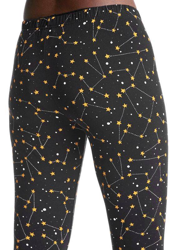 Nastrovje Potsdam Pussy Deluxe Celestial Stars Damen Leggings schwarz allover 2025