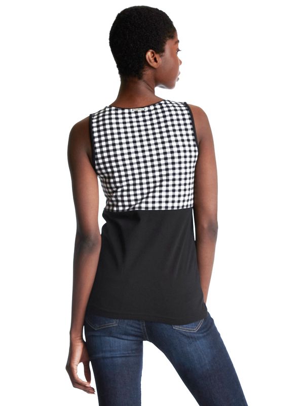 Nastrovje Potsdam Pussy Deluxe Vichy Cherry Damen Tanktop schwarz/allover Verkauf