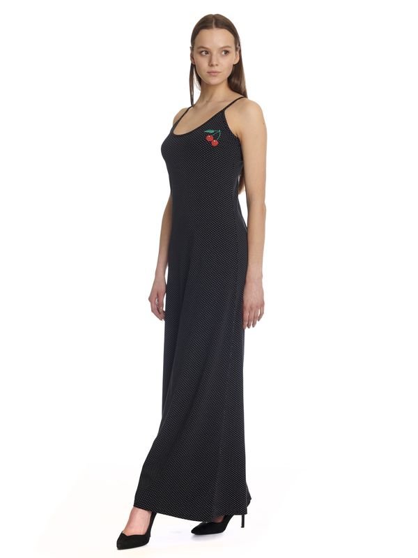 Nastrovje Potsdam Pussy Deluxe Dotties Cherry Damen Trägerkleid schwarz allover Angebote