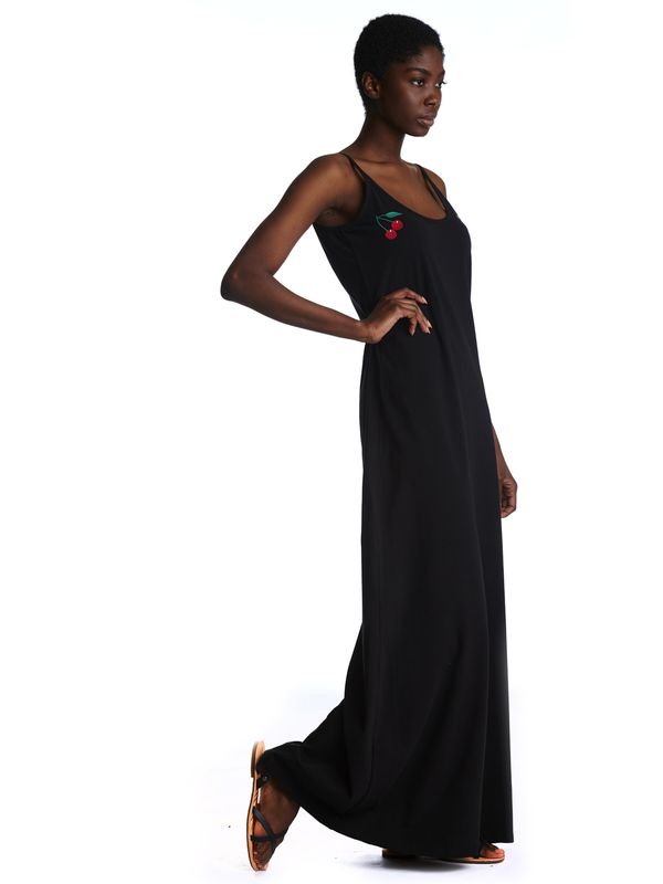 Nastrovje Potsdam Pussy Deluxe Dotties Cherry Damen Trägerkleid schwarz allover Angebote