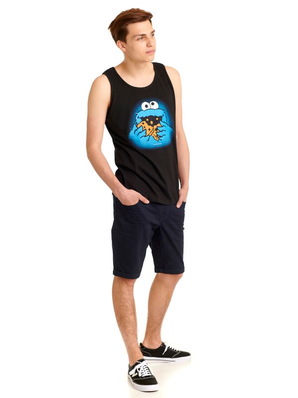 Nastrovje Potsdam Sesamstrasse Cookie Monster Herren Tanktop schwarz Wochenangebot