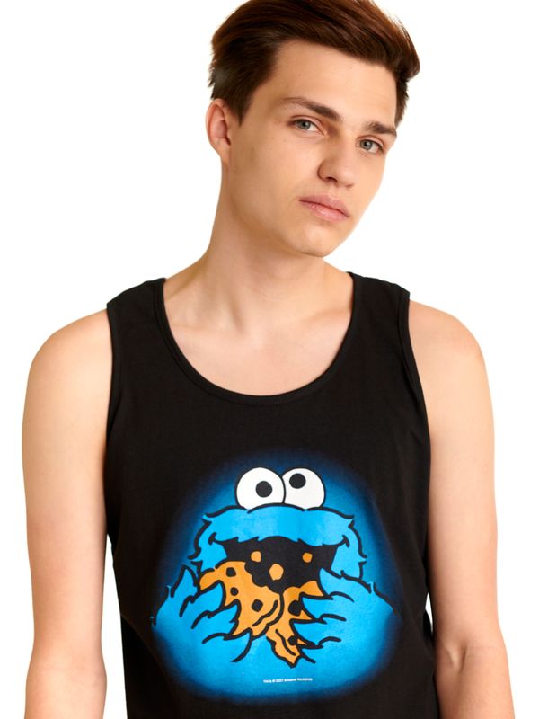Nastrovje Potsdam Sesamstrasse Cookie Monster Herren Tanktop schwarz Wochenangebot