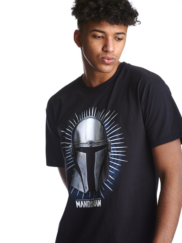 Nastrovje Potsdam The Mandalorian Warrior Herren T-Shirt schwarz Kostenlose Rückgabe