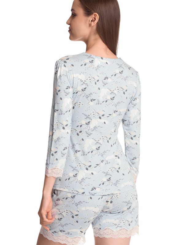Nastrovje Potsdam Vive Maria Blue Sky Damen Pyjama blau allover Begrenzte Freigabe