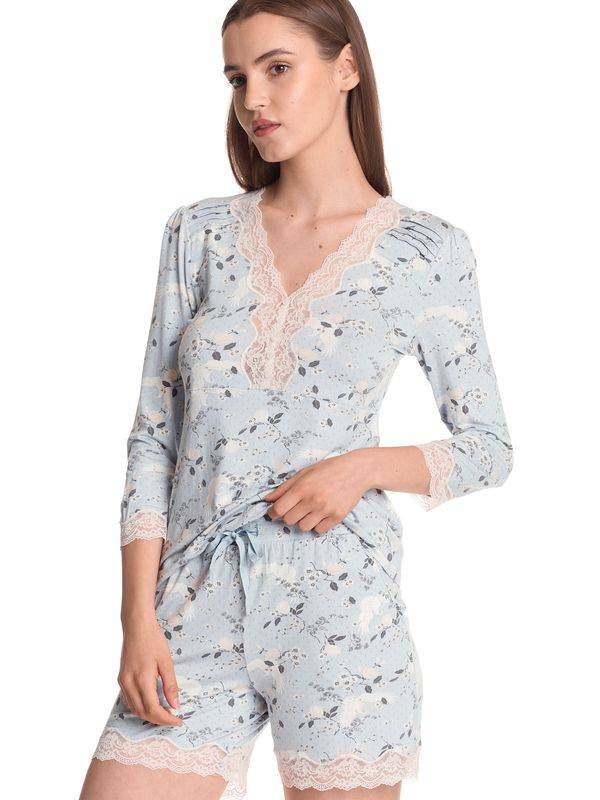 Nastrovje Potsdam Vive Maria Blue Sky Damen Pyjama blau allover Begrenzte Freigabe