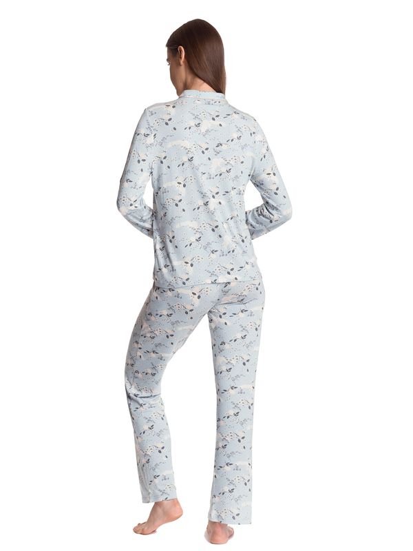 Nastrovje Potsdam Vive Maria Blue Monday Damen Pyjama blau allover Letzte 3 Tage