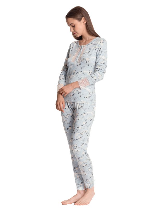 Nastrovje Potsdam Vive Maria Blue Dawn Damen Pyjama blau allover JETZT KAUFEN