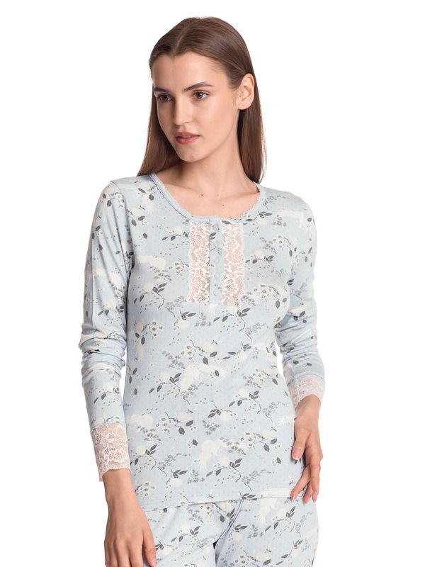 Nastrovje Potsdam Vive Maria Blue Dawn Damen Pyjama blau allover JETZT KAUFEN