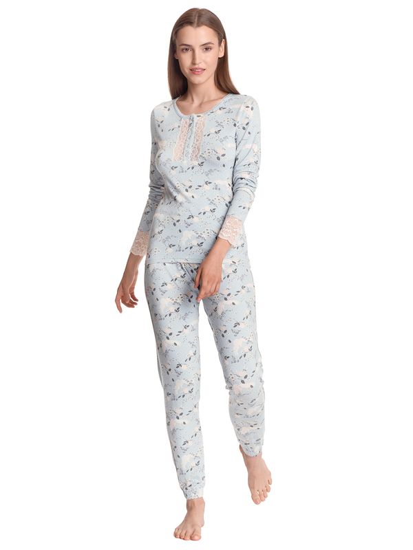 Nastrovje Potsdam Vive Maria Blue Dawn Damen Pyjama blau allover JETZT KAUFEN