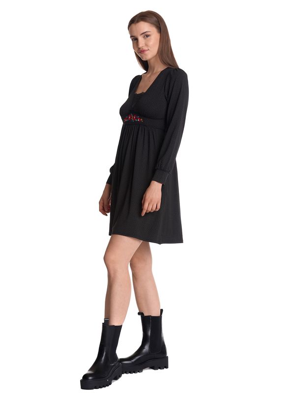 Nastrovje Potsdam Vive Maria Meadow Love Damen A-Linien-Kleid schwarz allover Neueste Stile