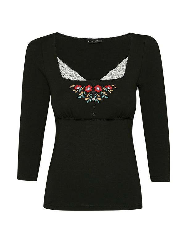 Nastrovje Potsdam Vive Maria Meadow Love Damen Langarmshirt schwarz Bis zu 60% Rabatt