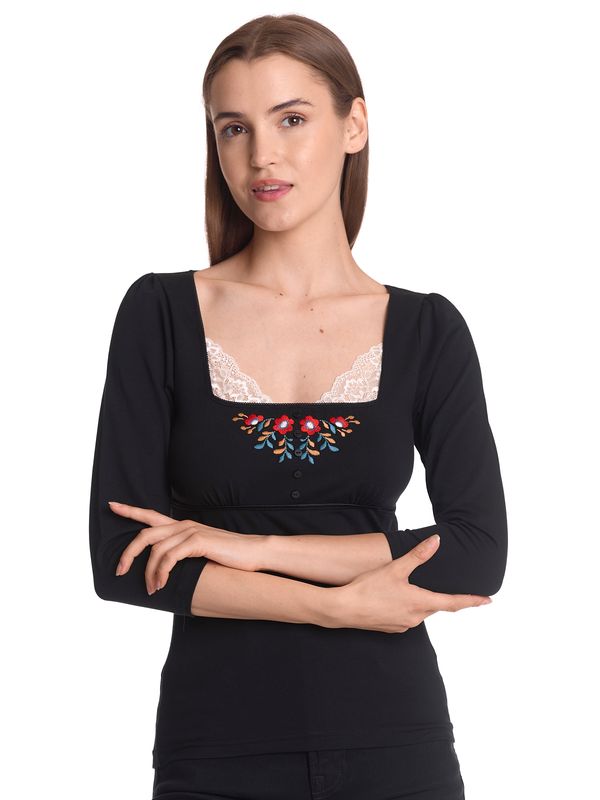 Nastrovje Potsdam Vive Maria Meadow Love Damen Langarmshirt schwarz Bis zu 60% Rabatt
