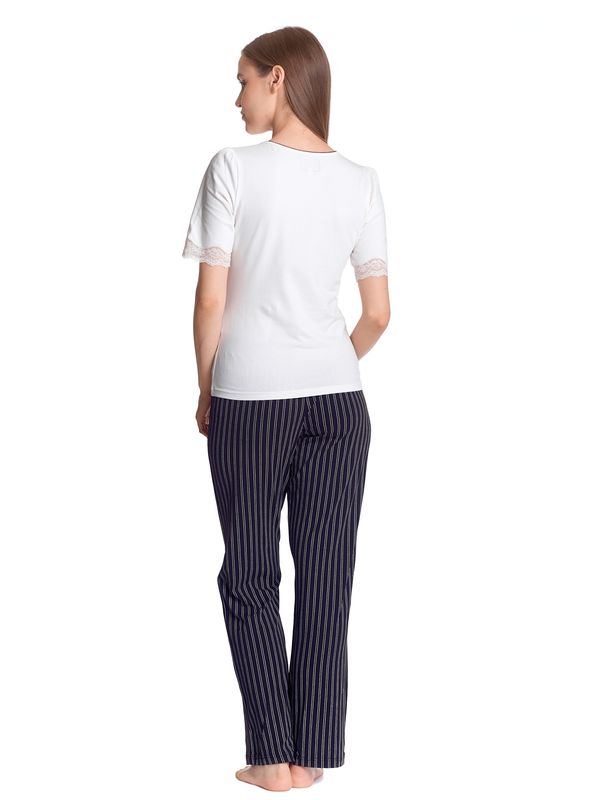 Nastrovje Potsdam Vive Maria Like A Princess Damen Pyjama creme/schwarz allover Bis zu 55% Rabatt