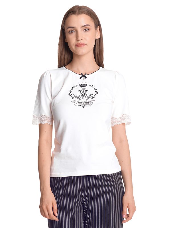 Nastrovje Potsdam Vive Maria Like A Princess Damen Pyjama creme/schwarz allover Bis zu 55% Rabatt