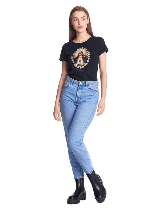 Nastrovje Potsdam Vive Maria Holy Love Damen T-Shirt schwarz 50% Rabatt mit kostenlosem Versand