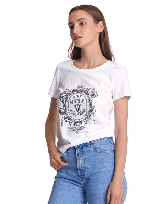 Nastrovje Potsdam Vive Maria Maria&#039;s Baroque Damen T-Shirt weiss Clearance-Verkauf