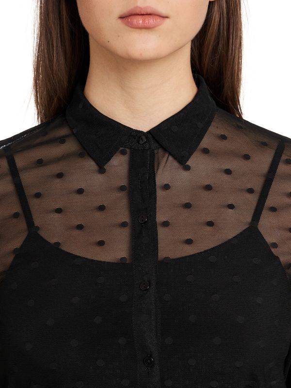 Nastrovje Potsdam Pussy Deluxe Black Dots Damen Langarmbluse schwarz Angebote