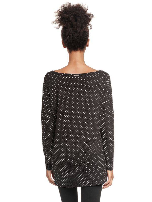 Nastrovje Potsdam Pussy Deluxe Little Dots Damen Langarmshirt schwarz allover Günstiger Verkauf