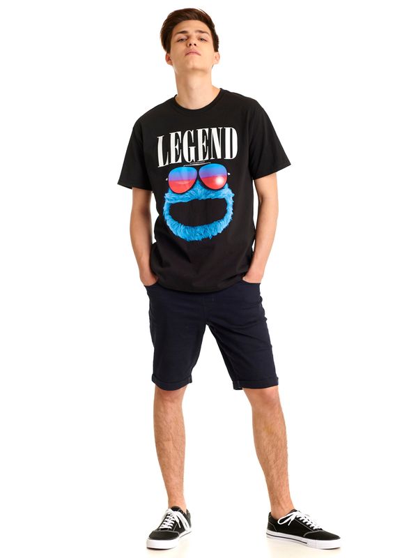 Nastrovje Potsdam Sesamstrasse Cookie Legend Herren T-Shirt schwarz Großer Ausverkauf