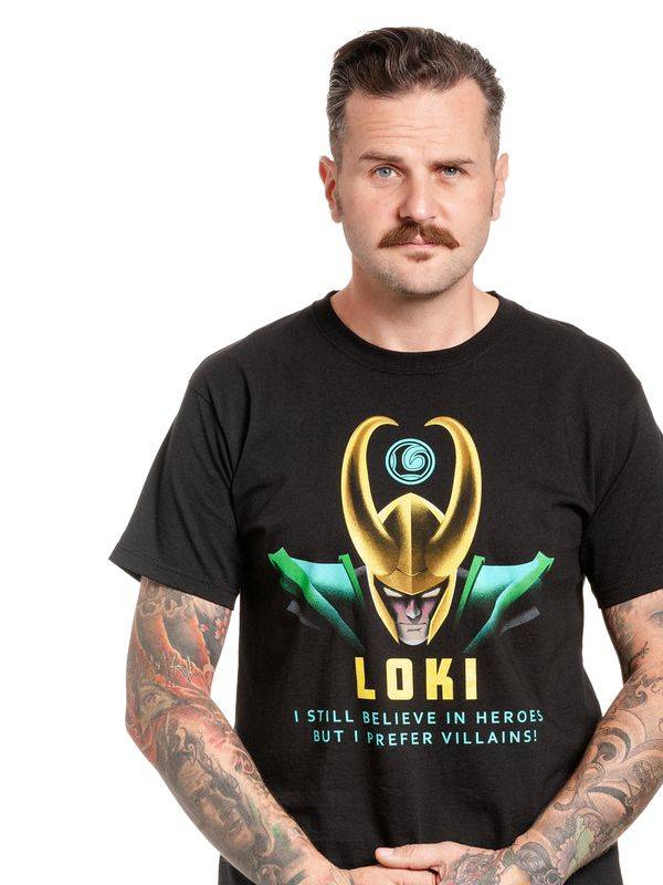 Nastrovje Potsdam Loki Villains Herren T-Shirt schwarz Exklusivangebot