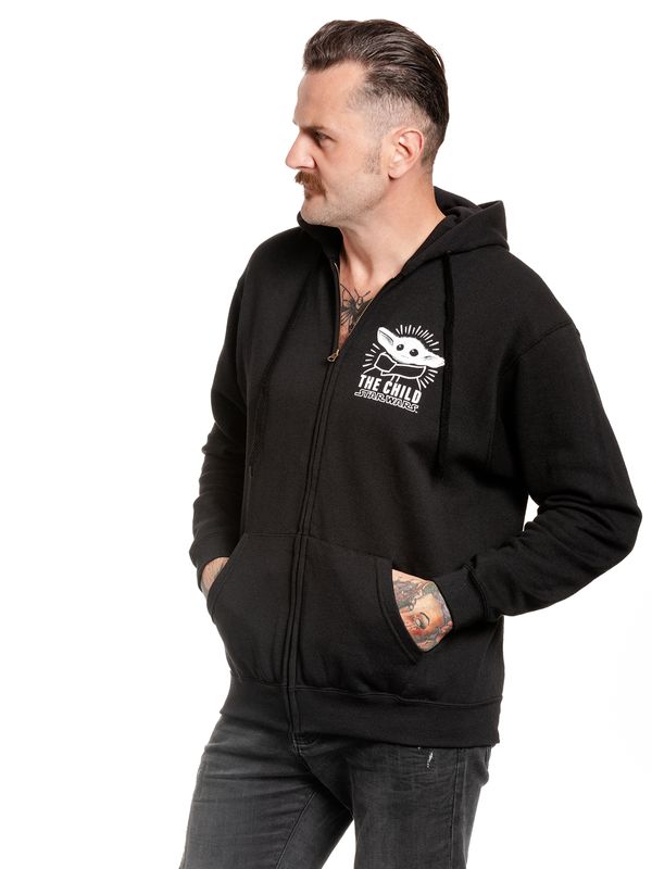 Nastrovje Potsdam The Mandalorian Baby Yoda Herren Kapuzensweatjacke schwarz Preisnachlass